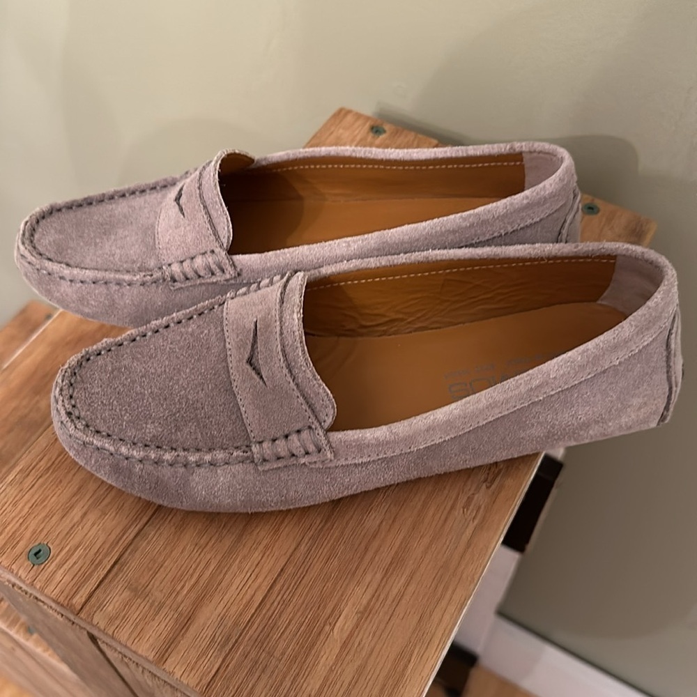 Gray Suede Loafers - Picture 3 of 7